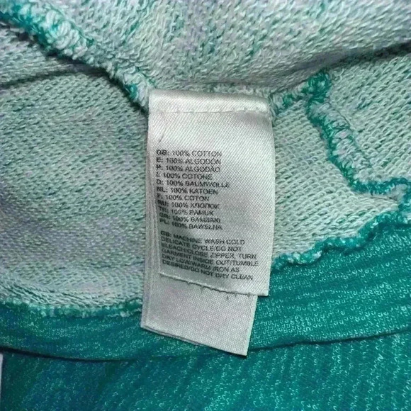 The North Face Teal Cardigan (XS) (HAS HOLE ON SLEEVE) - Picture 12 of 13